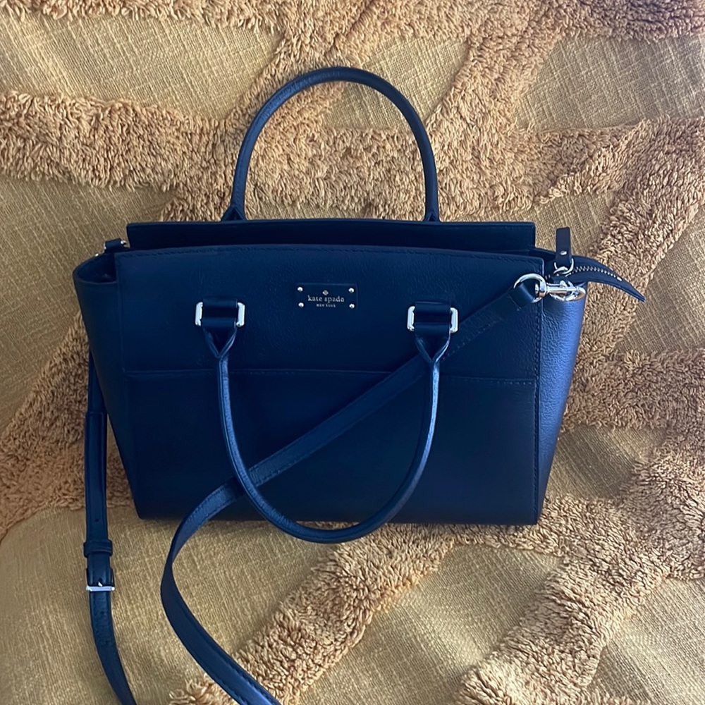 Kate spade black shoulder bag cross bag handbag medium size